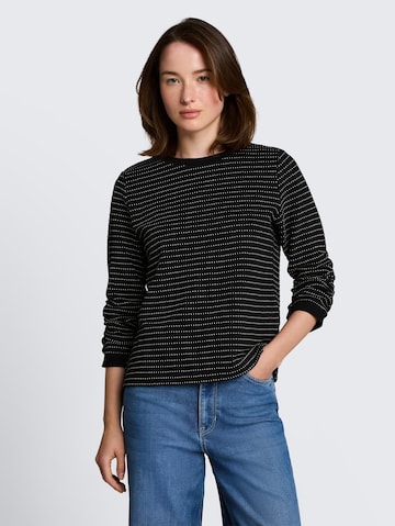 juoda TOM TAILOR DENIM Megztinis be užsegimo: priekis
