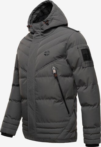 STONE HARBOUR Winter jacket 'Romaan' in Grey: front