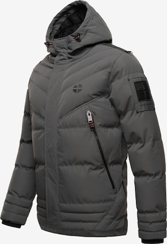 STONE HARBOUR Winter Jacket 'Romaan' in Grey: front