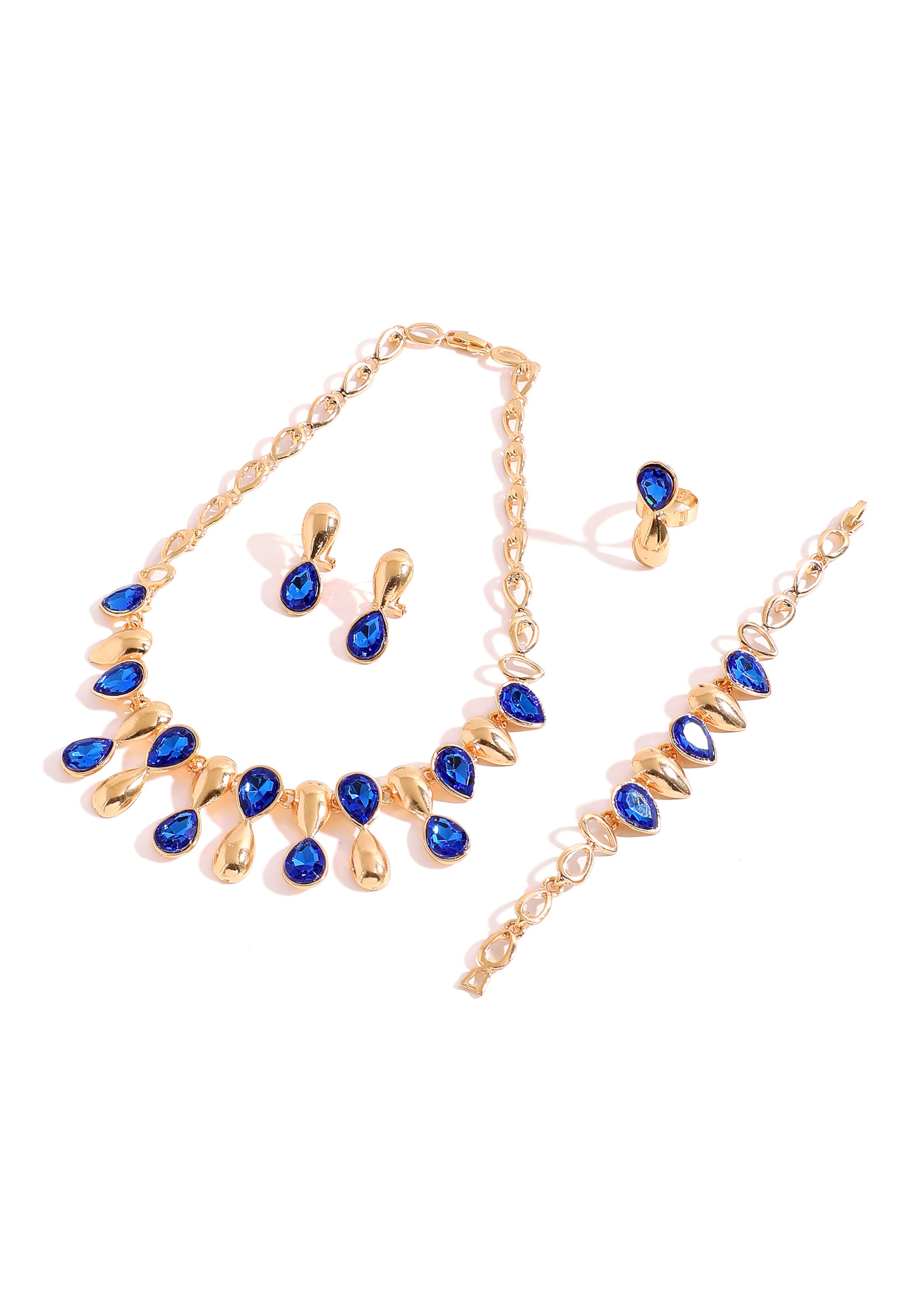 SOHI Jewelry Set 'Lilah' in Gold: front