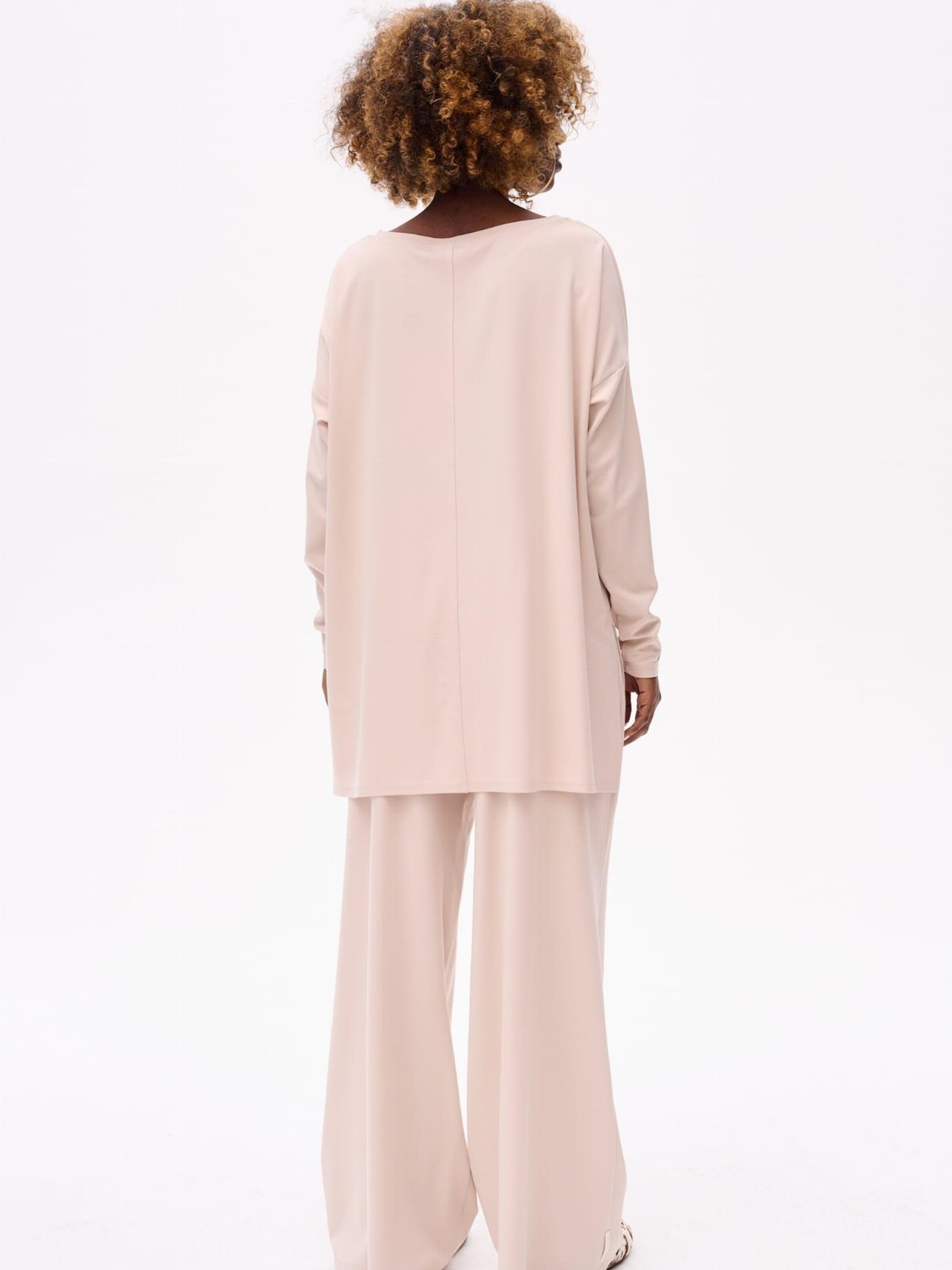 Blue Shadow Regular Pants in Beige