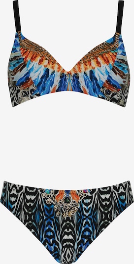 SUNFLAIR Bikini in blau / hellblau / hummer / schwarz, Produktansicht