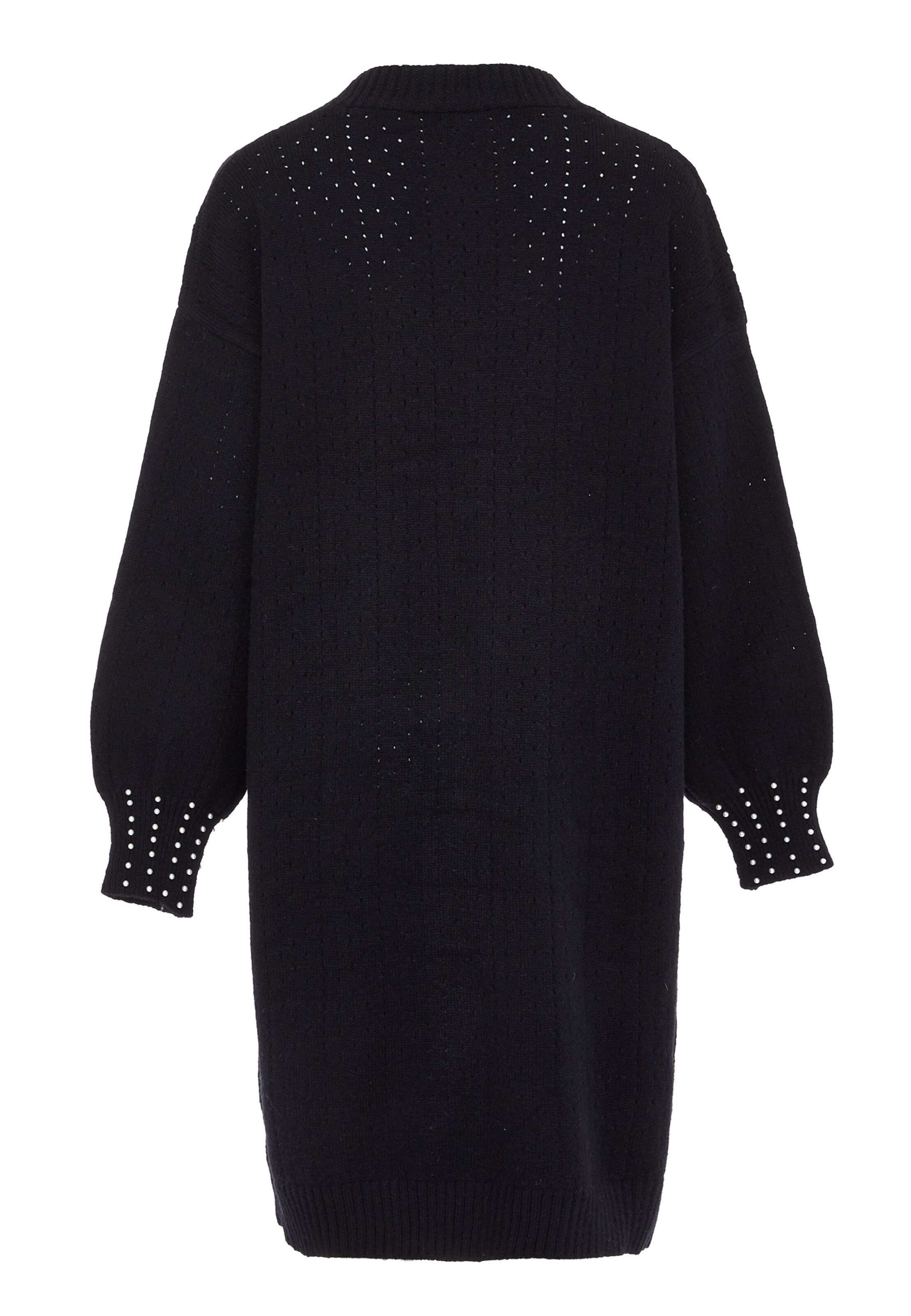 caissa Gebreid vest in Zwart