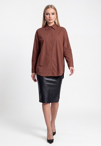 Chemisier faina en marron