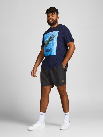 Jack & Jones Plus Badeshorts in Schwarz