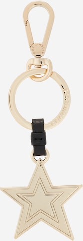 Coccinelle Key Ring in Black: front