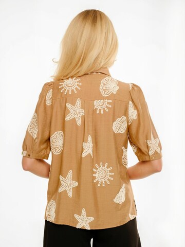 Liberte Essentiel Top ' FLORA ' - barna