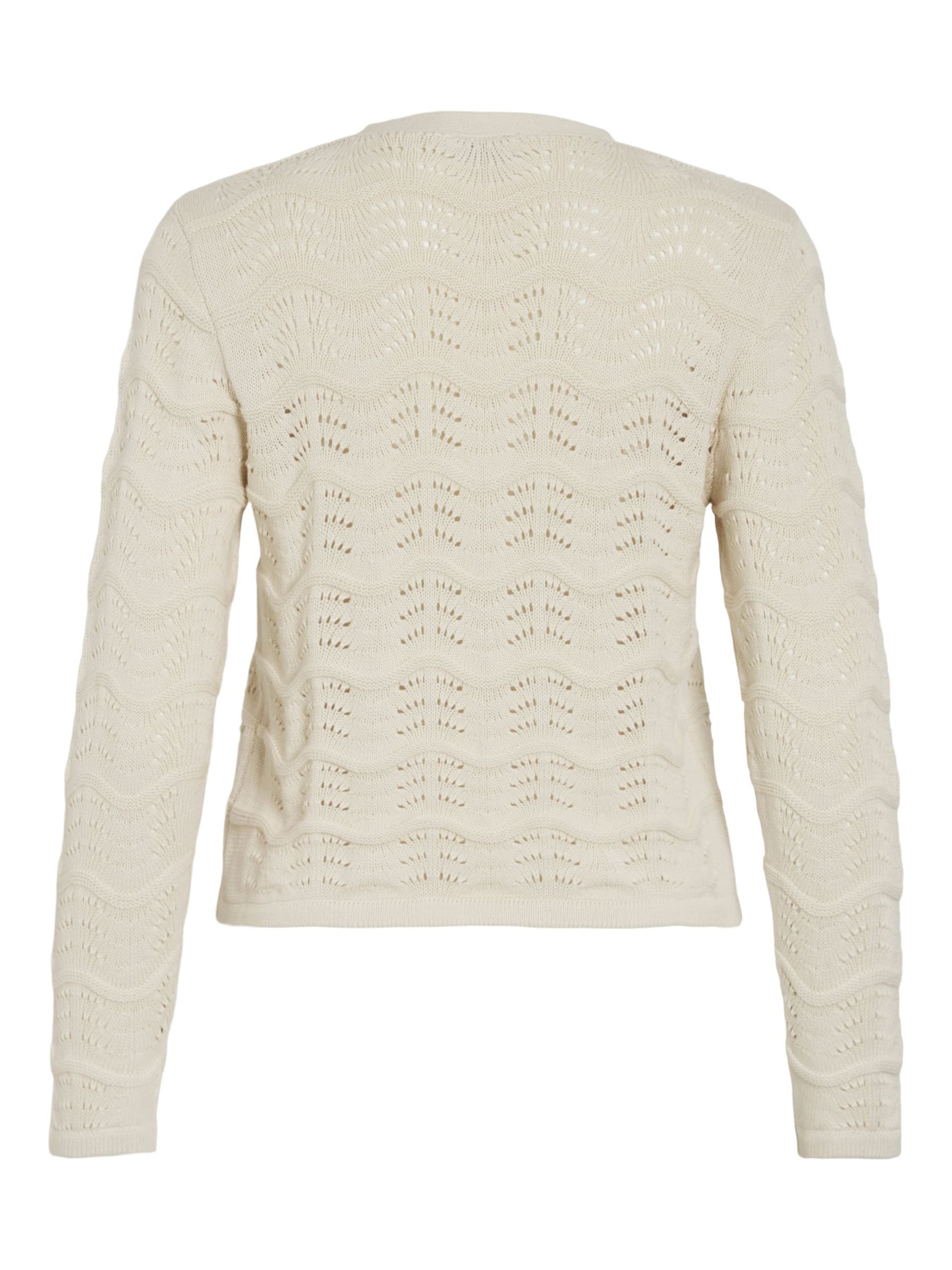 VILA Strickjacke 'VIWave' in Grau