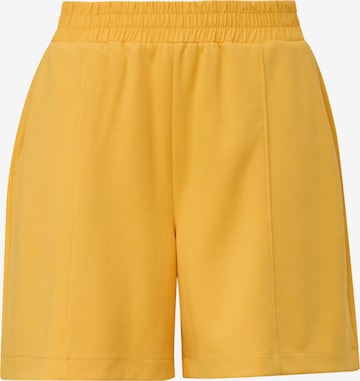 comma casual identity - Loosefit Calças em amarelo: frente