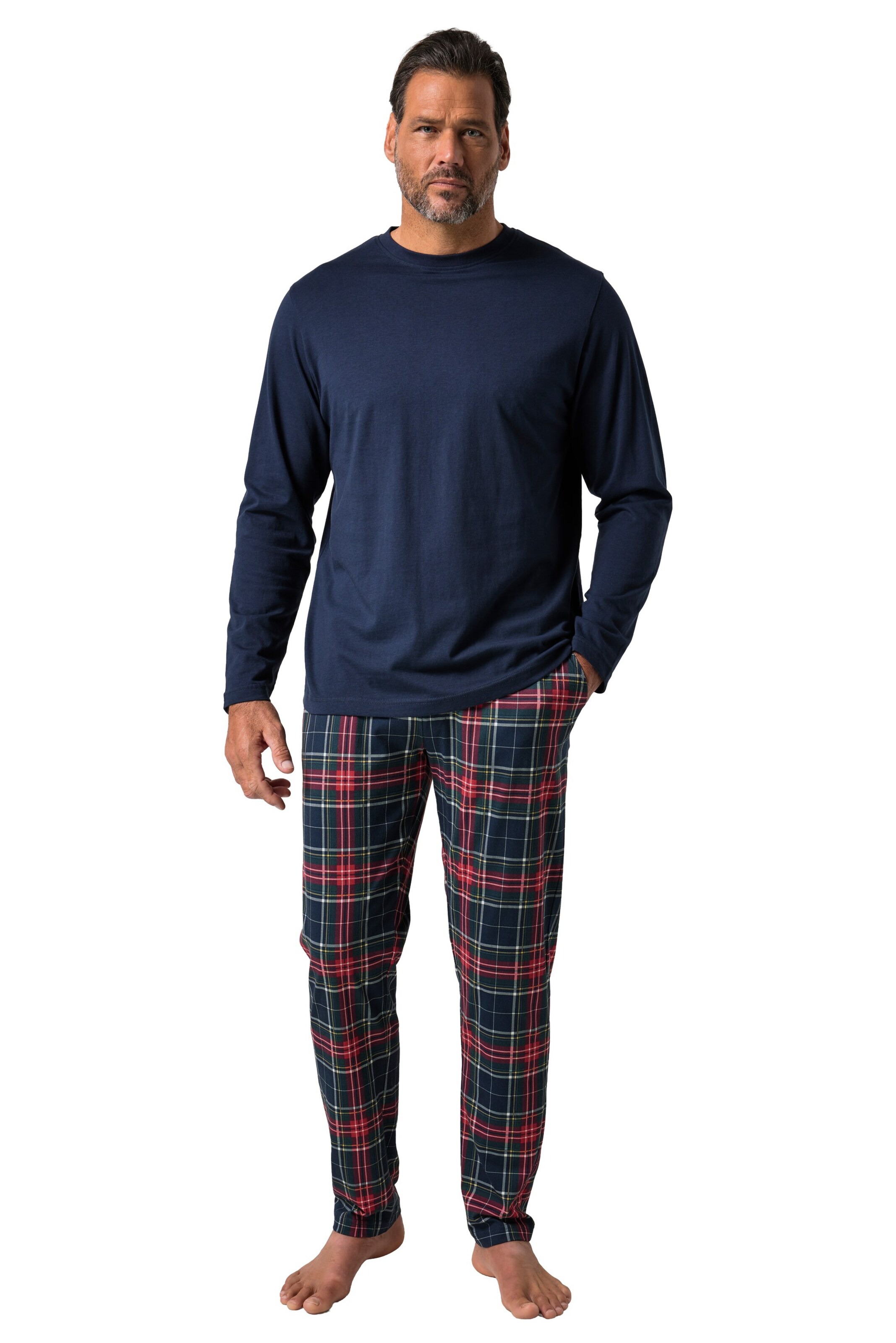 JP1880 Pyjama in Blau: Vorderseite