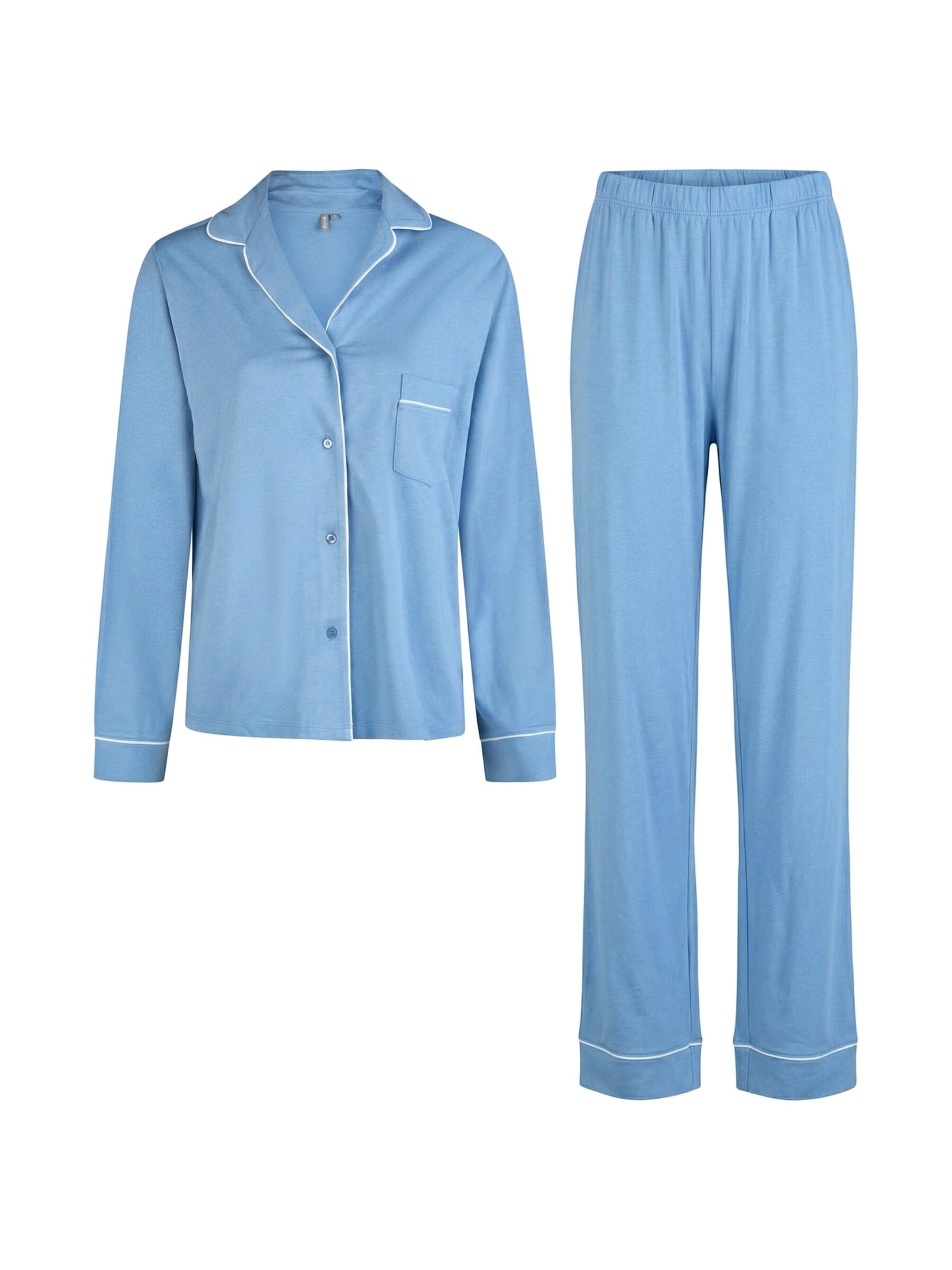 By Louise Pajama in Blue: front