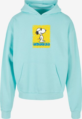 Sweat-shirt 'Peanuts - Player' Merchcode en bleu : devant