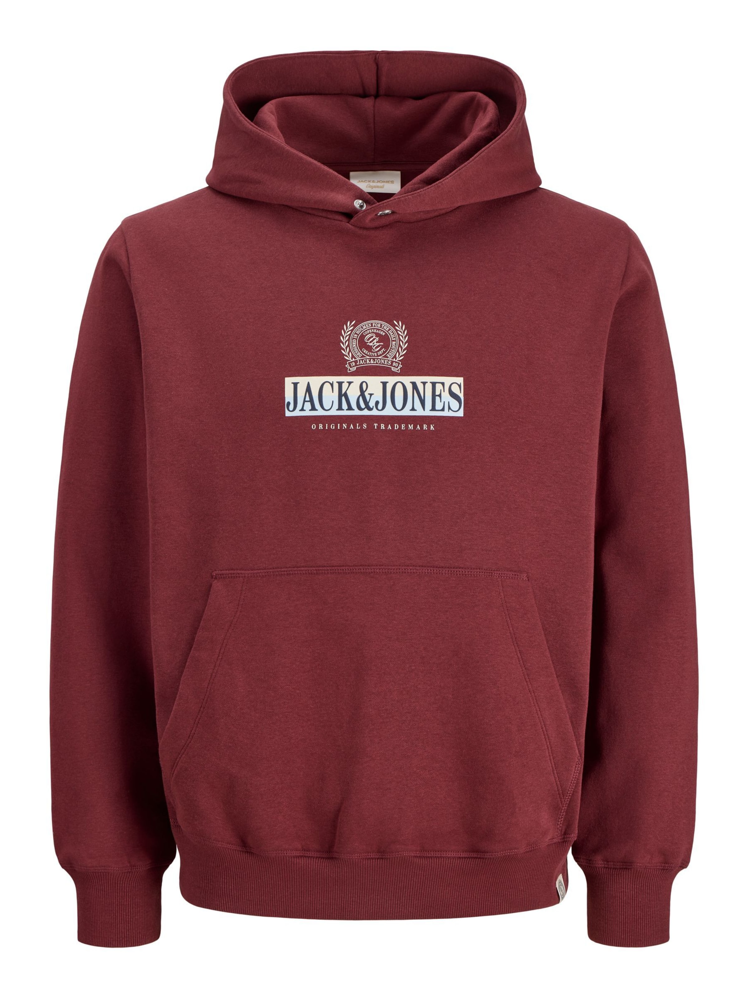JACK & JONES Sweatshirt i XXXL i blå / purpur / hvid, Produktvisning