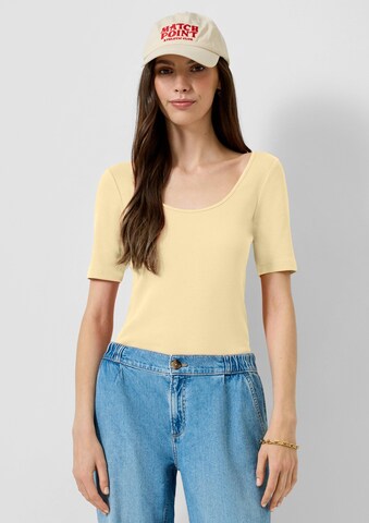 T-shirt QS en jaune : devant