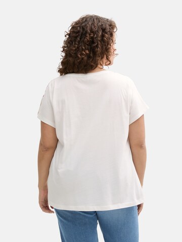 T-shirt Tom Tailor Women + en blanc