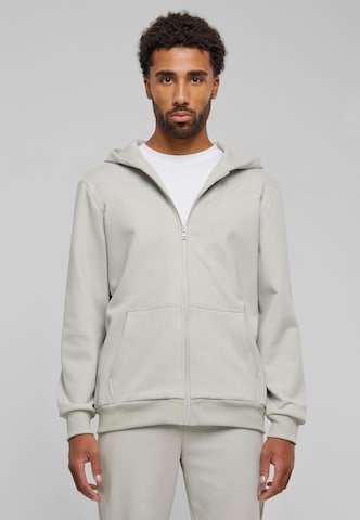 Veste de survêtement Urban Classics en gris : devant