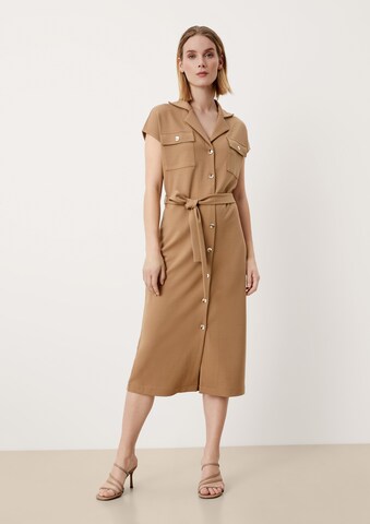 s.Oliver BLACK LABEL Shirt Dress in Beige