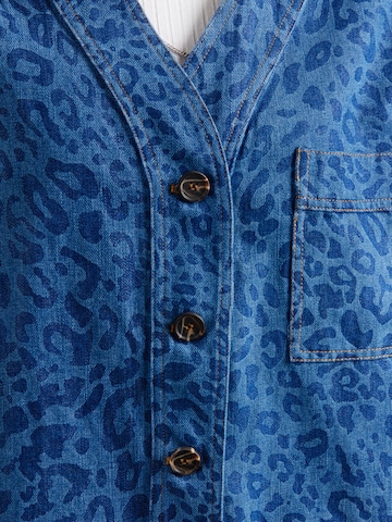 FRNCH PARIS Φθινοπωρινό και ανοιξιάτικο μπουφάν σε μπλε