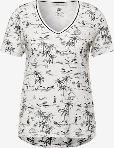 CECIL Shirts i sort / hvid, Produktvisning
