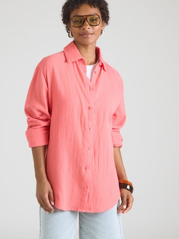 QS Blouse in Rood: voorkant