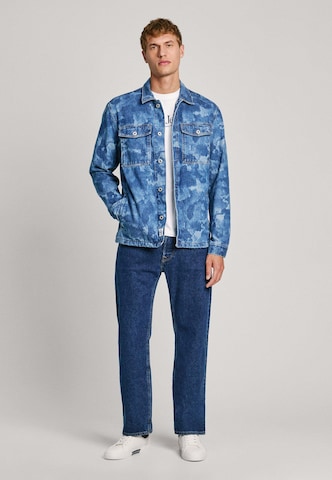 Pepe Jeans Regular Fit Hemd 'EATON' in Blau