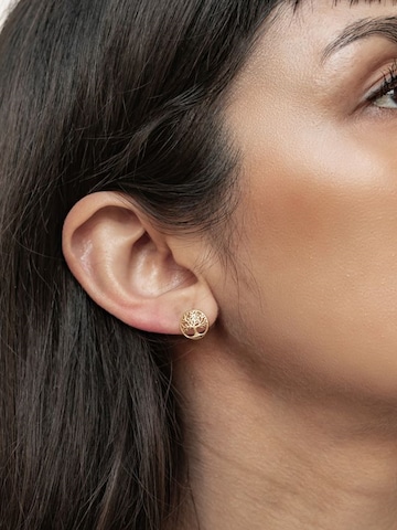 Boucles d'oreilles 'Life Roots' Hey Happiness en or