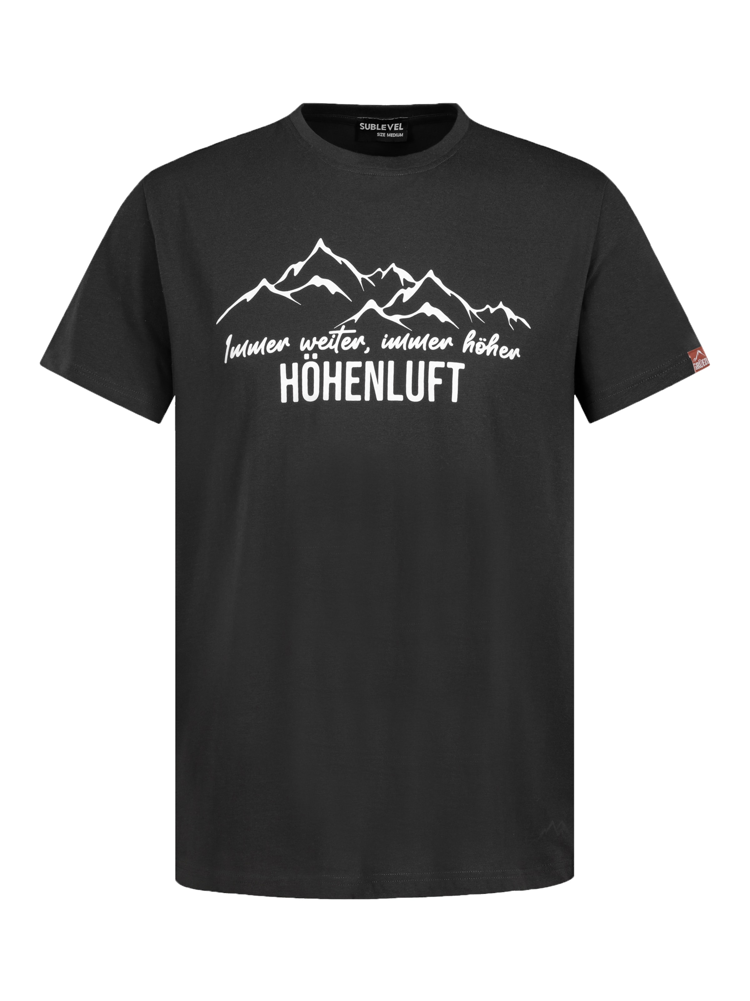 Sublevel T-Shirt in Schwarz: Vorderseite