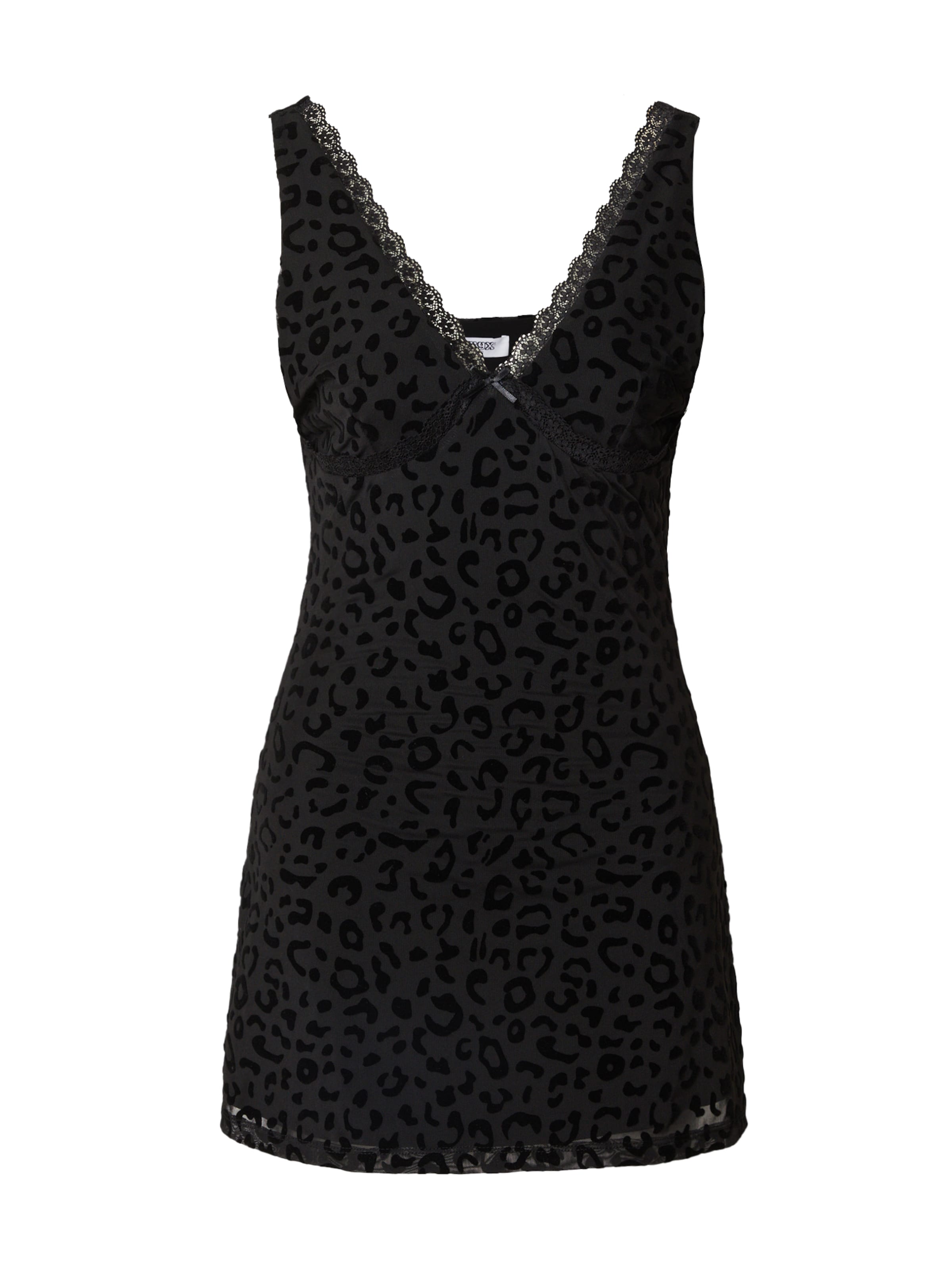 SHYX Φόρεμα κοκτέιλ 'Samira' σε μαύρο / μαύρο μελανζέ, Άποψη προϊόντος