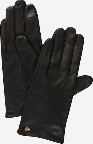 TOMMY HILFIGER Full Finger Gloves in Black: front