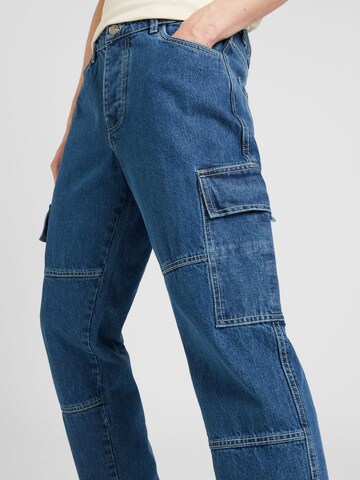 BRAVE SOUL Loose fit Cargo Jeans in Blue