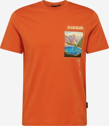 NAPAPIJRI T-Shirt 'CANADA' in Orange: predná strana