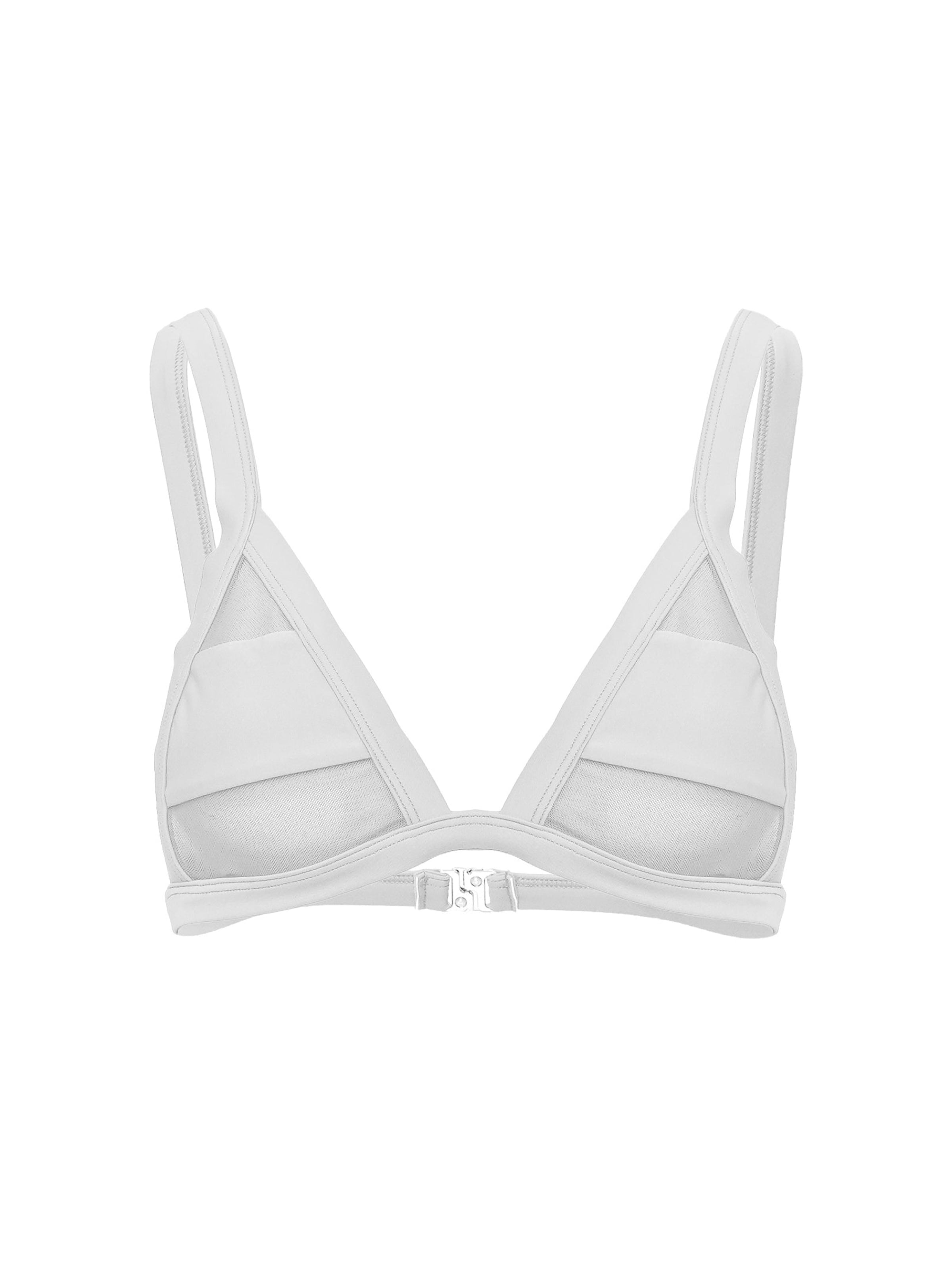 La Michaux Bralette Bikini top 'FIERCE' in White: front
