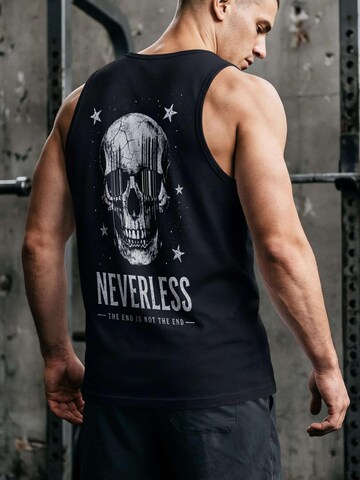 Neverless Shirt 'Star Skull' in Black
