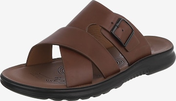 CoolWalk Mules in Brown: front
