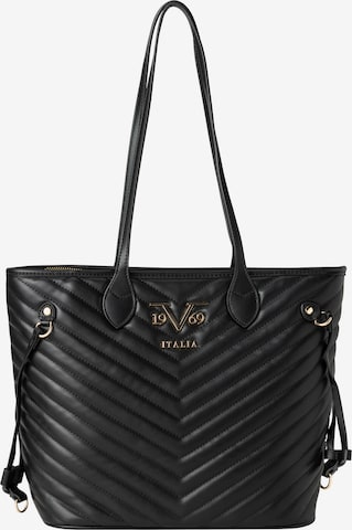 Plase de cumpărături 'Blagica' de la 19V69 ITALIA pe negru: față