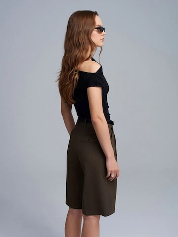 Wide leg Pantaloni di Dilvin in verde