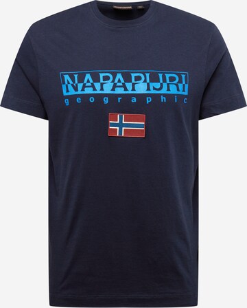 NAPAPIJRI Shirt 'Ayas' in Blauw: voorkant