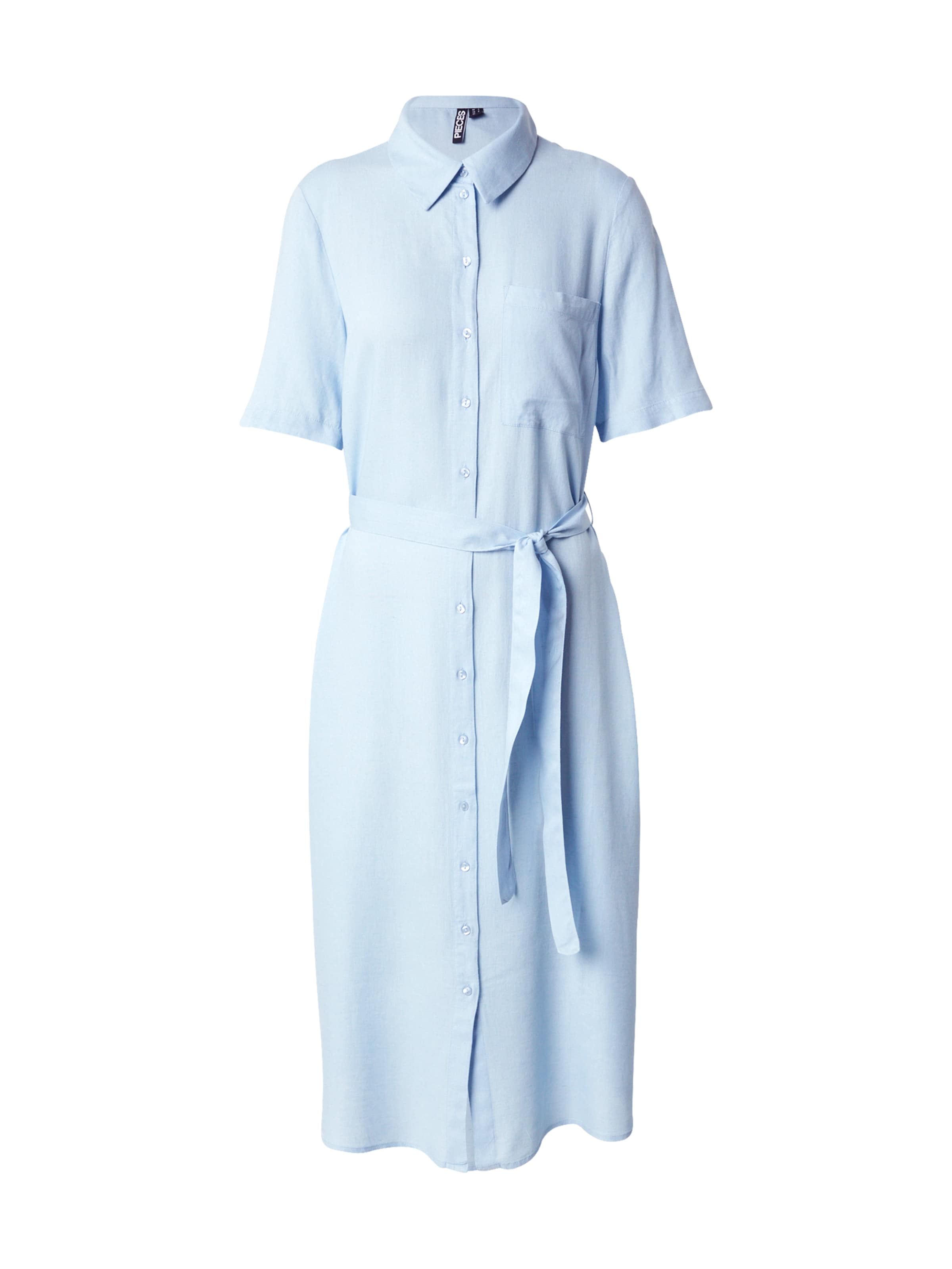 PIECES Dolga srajca 'PCPIA' | modra barva: sprednja stran