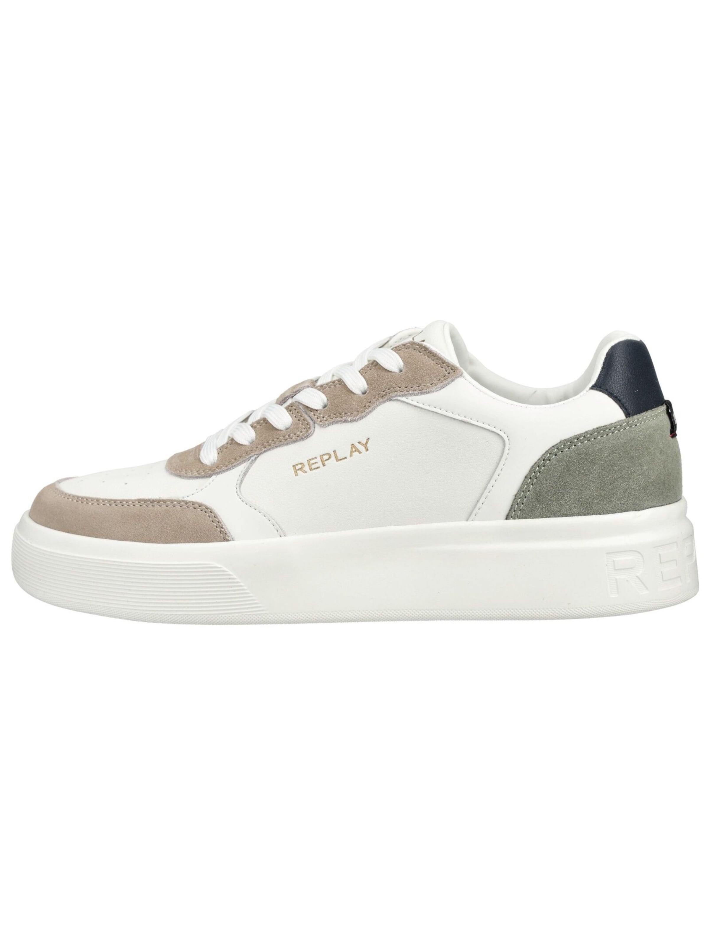 REPLAY Sneakers laag in Beige
