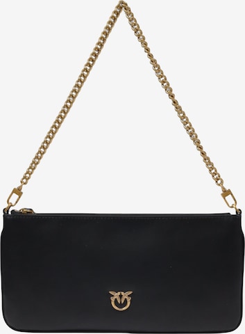 PINKO - Bolso saco 'HORIZONTAL FLAT VITELLO SETA 102747 A0F1' en negro: frente