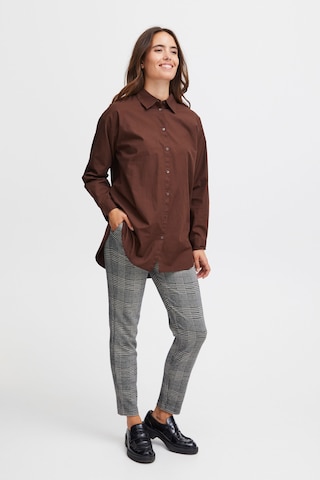 b.young Regular Pleat-Front Pants in Grey