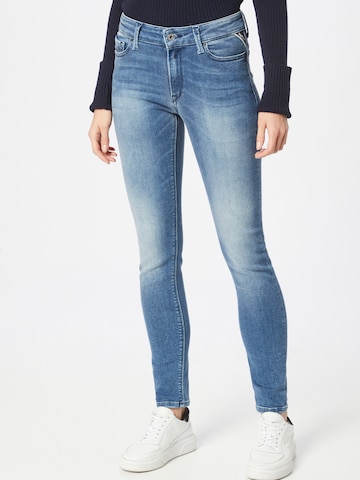 Skinny Jeans 'Luzien' di REPLAY in blu: frontale