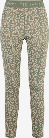 Ted Baker Skinny Sporthose 'Essentials' in Grün: Vorderseite
