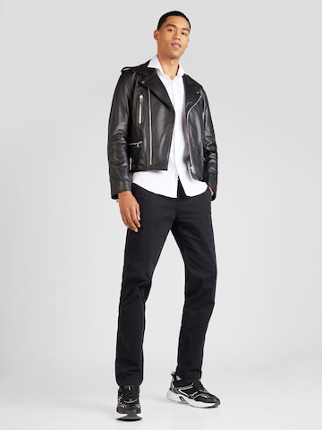 BOSS Black Slim fit Zakelijk overhemd 'P-Hank' in Wit