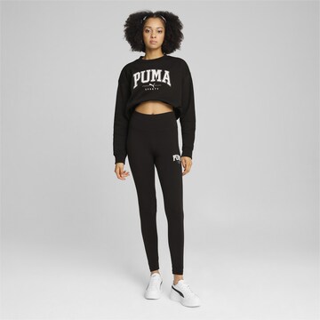 PUMA Skinny Športne hlače 'Squad' | črna barva