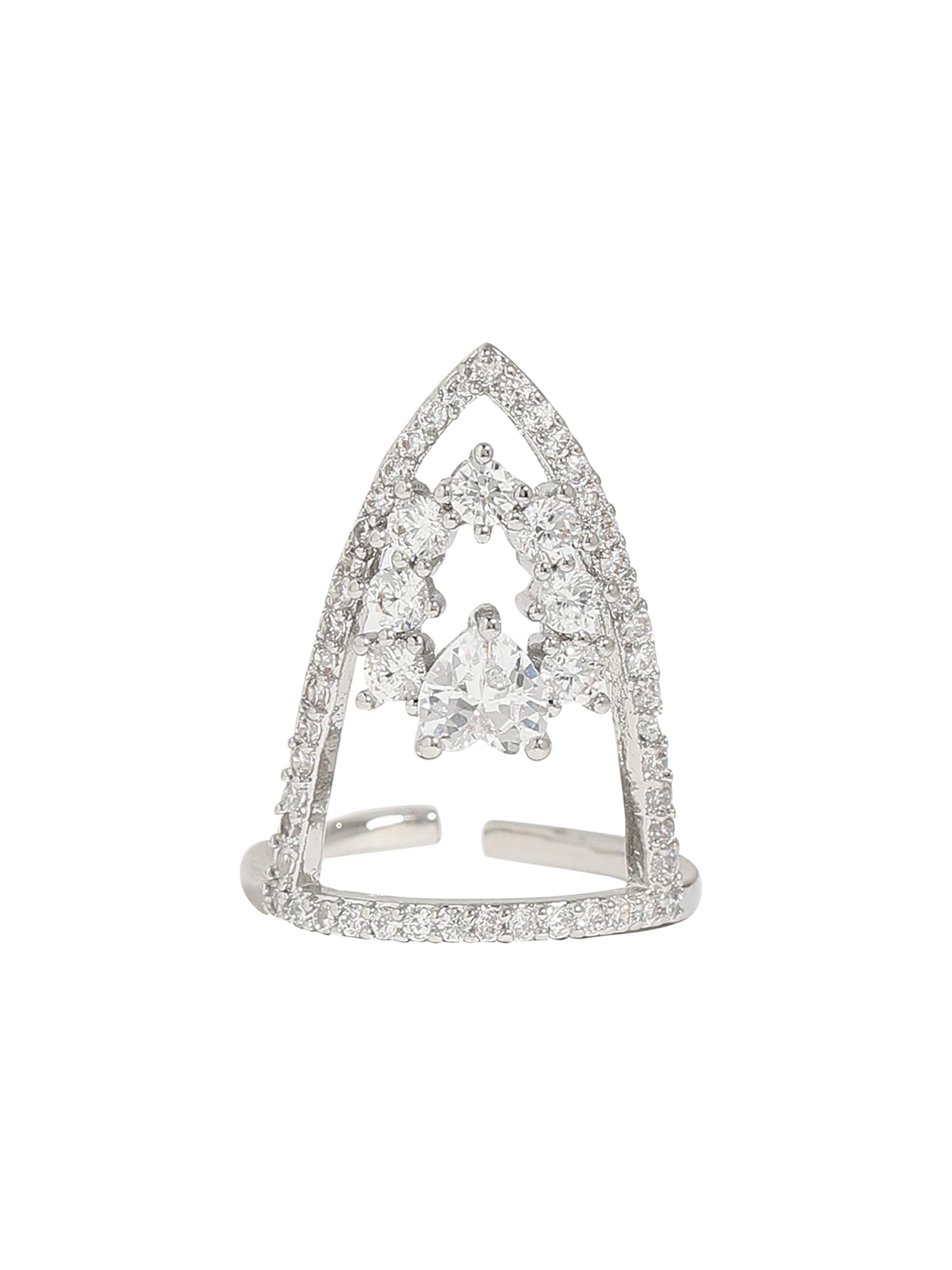 SOHI Sõrmus, värv Hõbe: eest vaates