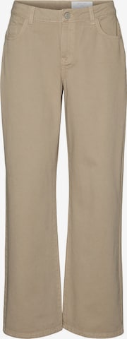 Noisy may Wide leg Jeans 'Amanda' in Beige: front