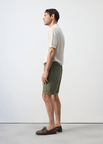 MANGO MAN Slim fit Pants 'Nepto' in Green