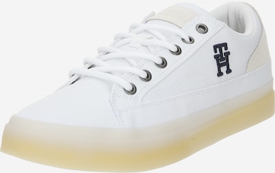 TOMMY HILFIGER Sneakers low 'Vulc' i lys beige / marineblå / hvit, Produktvisning