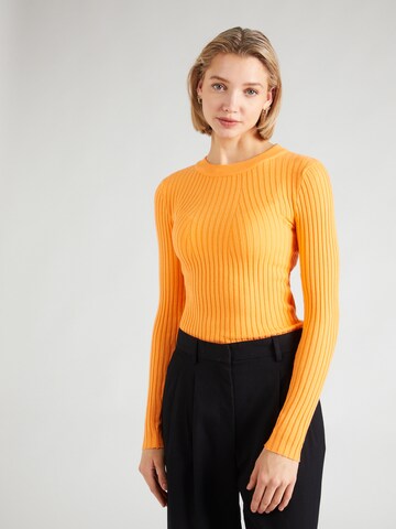 Pullover 'CRISTA' di PIECES in arancione: frontale